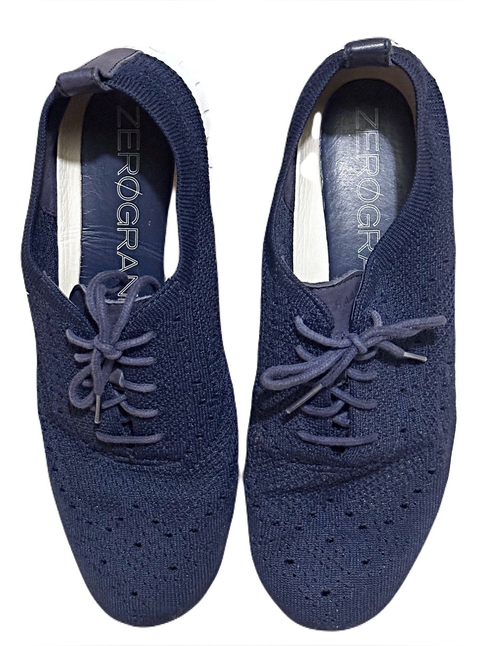 ZERØGRAND OXFORD Women’s Knit Lace-Up Flats